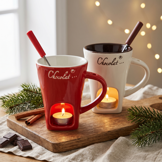 CocoMelt™ Ceramiczny Kubek Fondue do Czekolady
