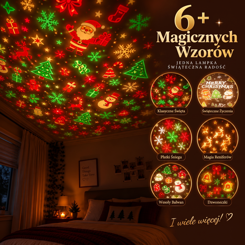 PolarGlow™ Projektor Świąteczny